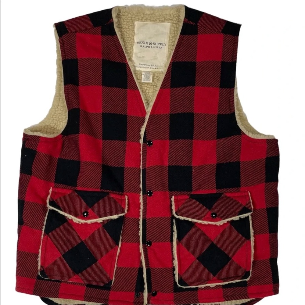 Denim & supply Ralph Lauren Buffalo plaid vest